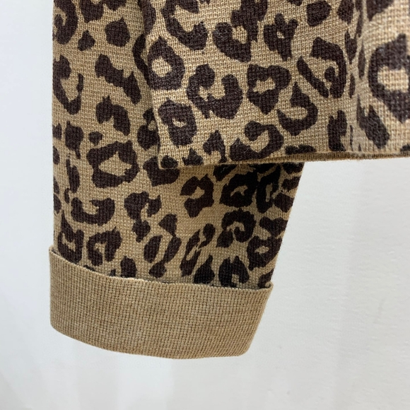 Sezane Betty Cardigan In Leopard Jacquard - Picture 11 of 13